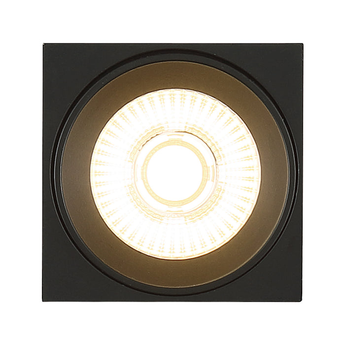 LED Flush Mount from the Transformer collection in Black finish