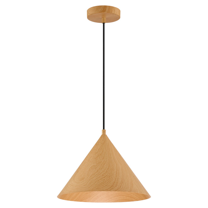LED Pendant from the Timber collection in Wood Grain finish