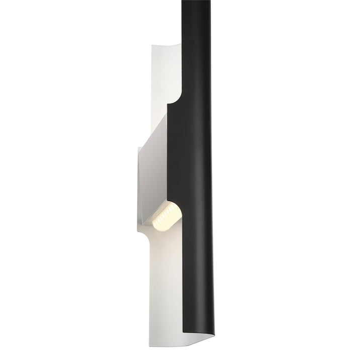 LED Wallwasher from the Bi-Punch collection in Black finish