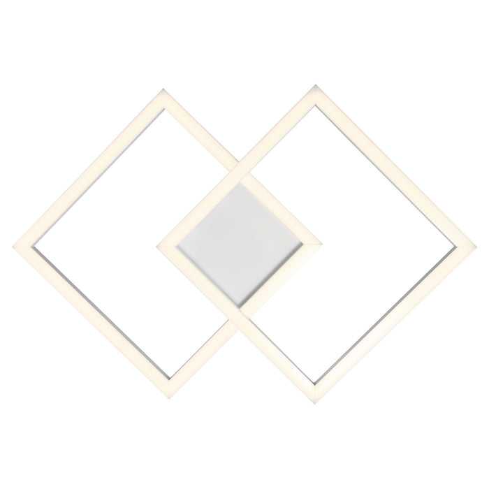 LED Wall Fixture from the Squared collection in White finish