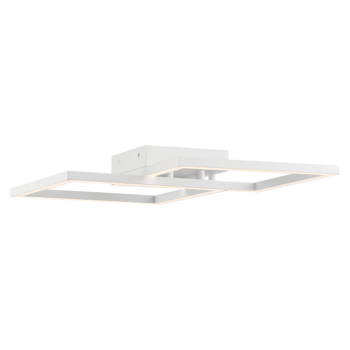 LED Wall Fixture from the Squared collection in White finish