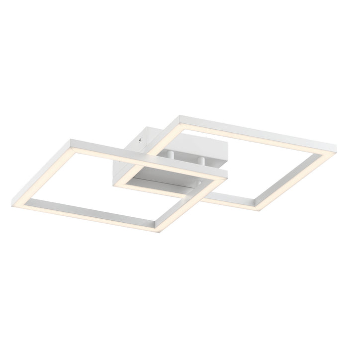LED Wall Fixture from the Squared collection in White finish