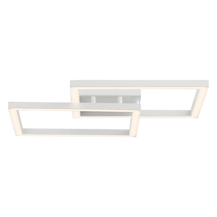 LED Wall Fixture from the Squared collection in White finish