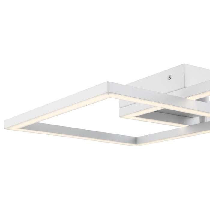 LED Wall Fixture from the Squared collection in White finish