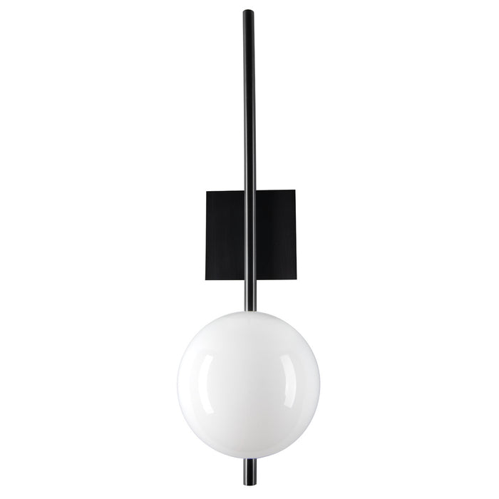 One Light Wall Sconce from the Perch Sconce collection in Acid Dipped Black finish