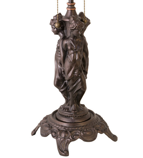 Two Light Table Lamp from the Tiffany Rosebush collection in Mahogany Bronze finish