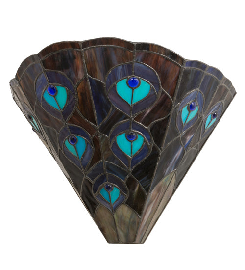 Two Light Wall Sconce from the Peacock collection in Crystal finish