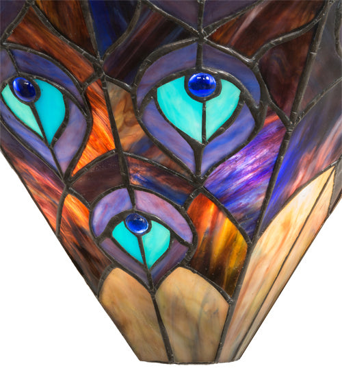 Two Light Wall Sconce from the Peacock collection in Crystal finish
