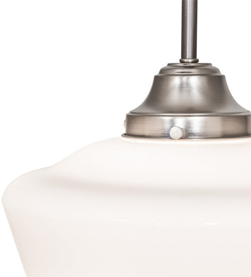 One Light Pendant from the Schoolhouse collection in Nickel finish