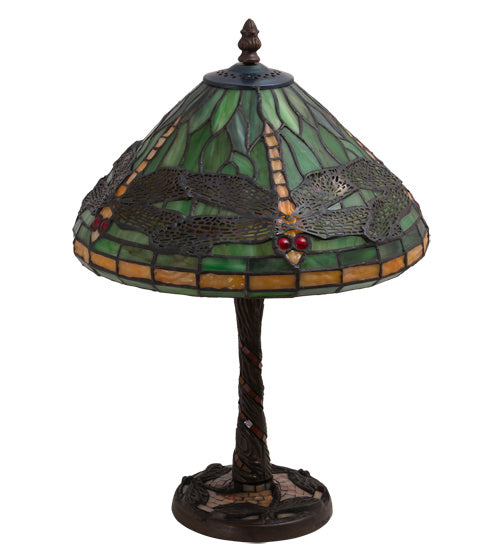 One Light Table Lamp from the Dragonfly collection in Mahogany Bronze finish