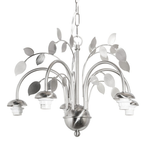 Five Light Chandelier from the Tulip collection in Chrome finish