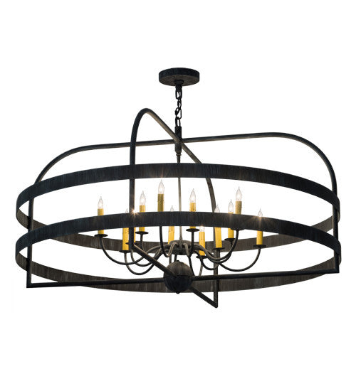 12 Light Chandelier from the Aldari collection in Antique Iron Gate finish