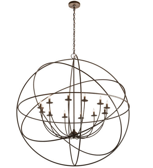 12 Light Chandelier from the Atom Enerjisi collection in Oil Rubbed Bronze finish