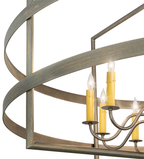 12 Light Chandelier from the Aldari collection in Antique Brass finish