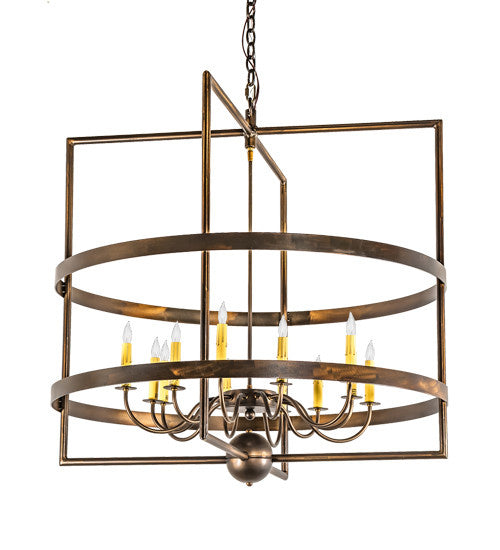 12 Light Chandelier from the Aldari collection in Antique Copper finish