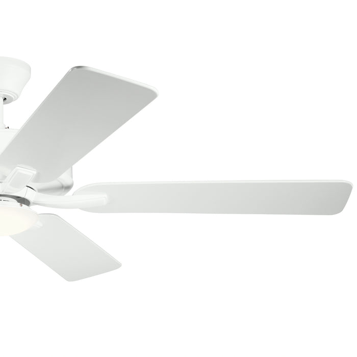 52``Ceiling Fan from the Basics Pro Designer collection in Matte White finish