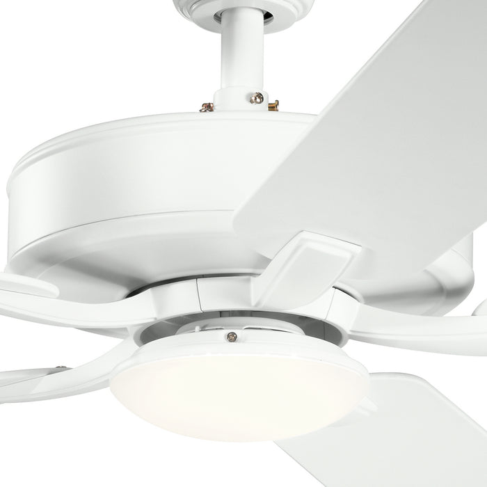 52``Ceiling Fan from the Basics Pro Designer collection in White finish