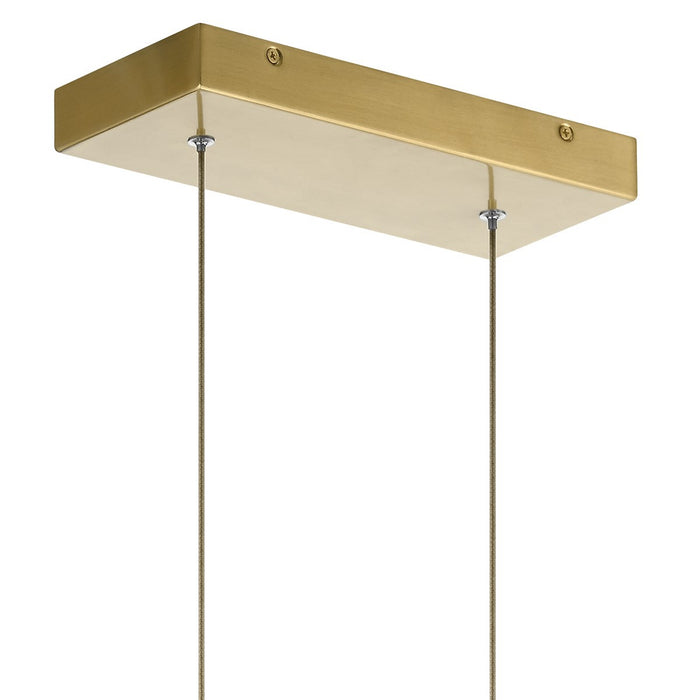 LED Linear Chandelier from the Arabella collection in Champagne Gold finish
