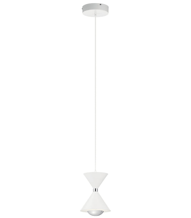 LED Mini Pendant from the Kordan collection in Matte White finish
