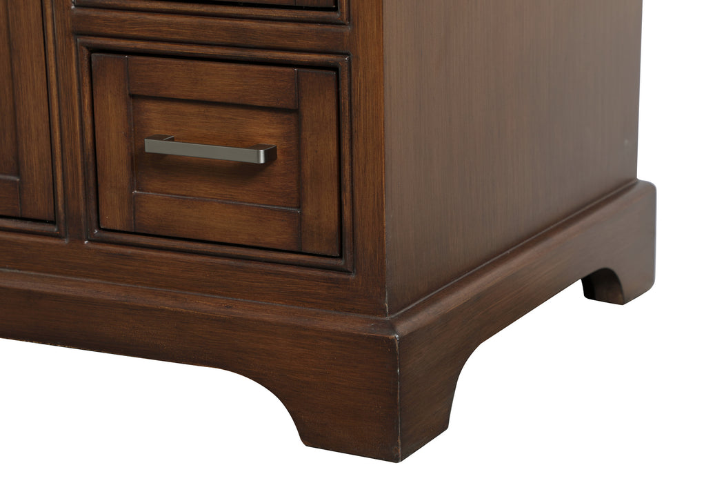 Single Bathroom Vanity from the Aaron collection in Teak finish