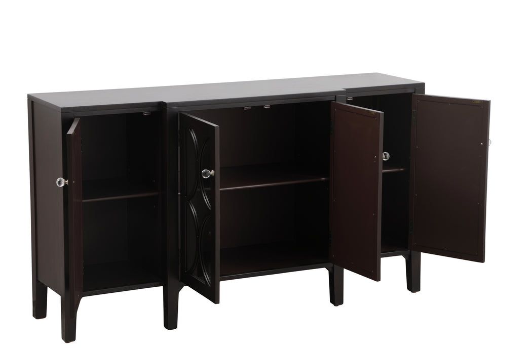 Credenza from the Modern collection in Dark Walnut finish