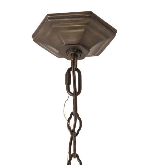 Three Light Pendant from the Caprice collection in Mahogany Bronze finish