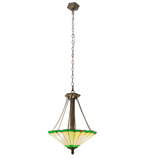 Three Light Pendant from the Caprice collection in Mahogany Bronze finish