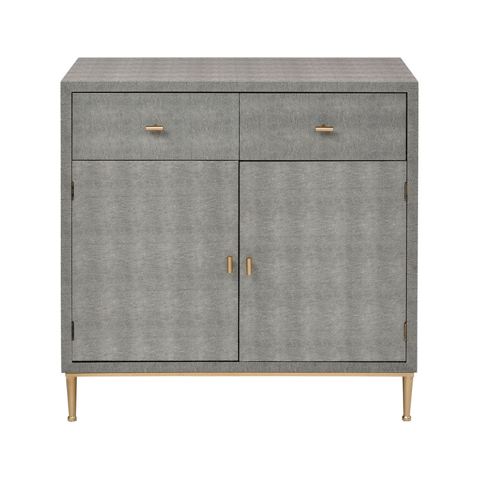 Cabinet from the Sands Point collection in Grey, Gold , Gold finish