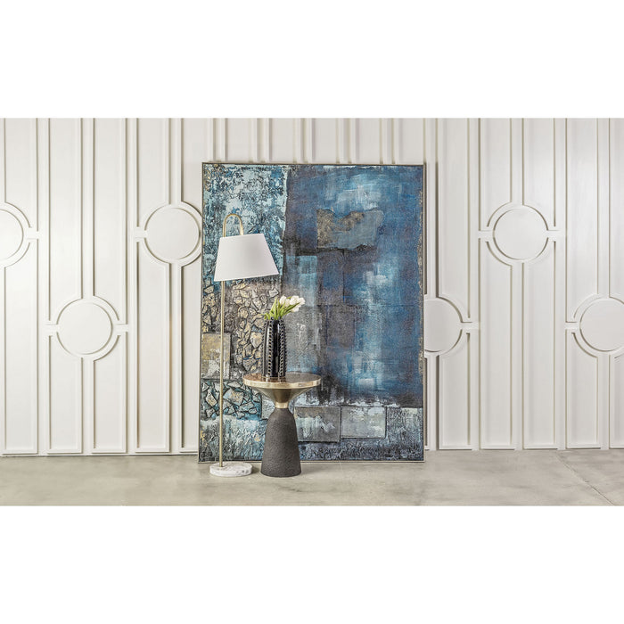 Wall Art from the Sink Hole collection in Teal, Blue, Gold, Blue, Gold finish