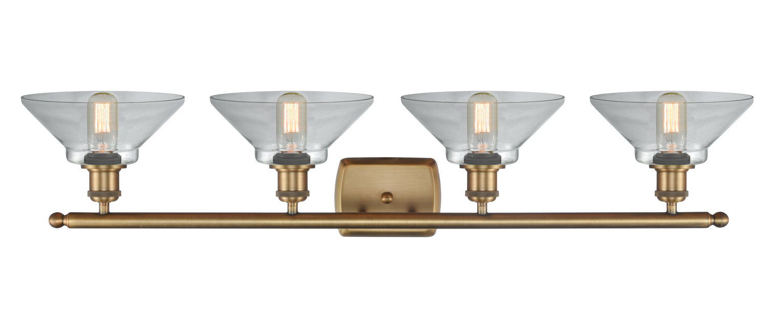 Four Light Bath Vanity from the Ballston collection in Brushed Brass finish