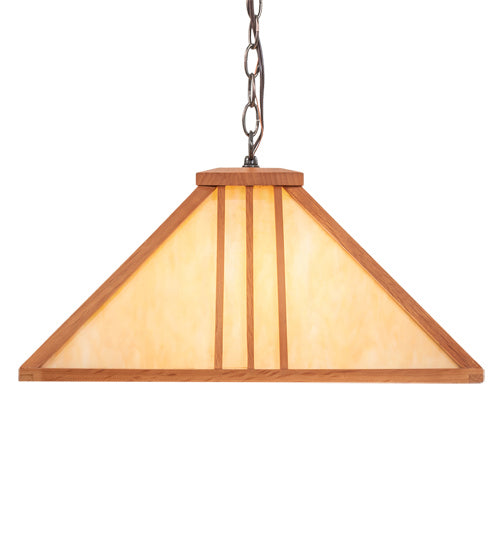 Three Light Pendant from the Forestwood collection in Mahogany Bronze finish