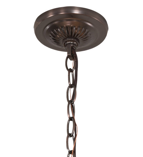 Three Light Pendant from the Forestwood collection in Mahogany Bronze finish
