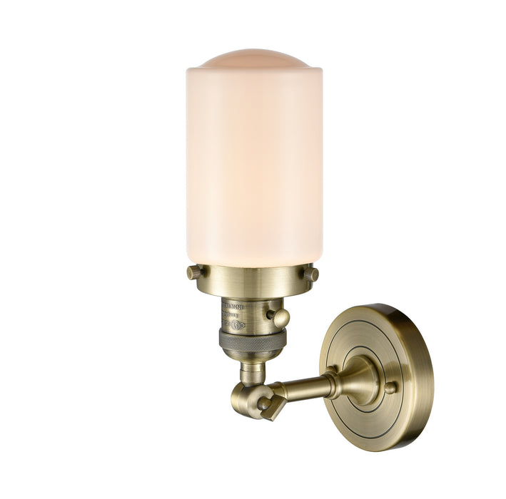 One Light Wall Sconce from the Franklin Restoration collection in Antique Brass finish