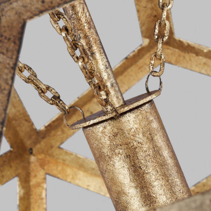 One Light Pendant from the Feccetta collection in Antique Gild finish