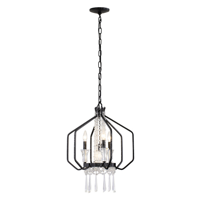 Four Light Pendant from the Barcelona collection in Onyx finish