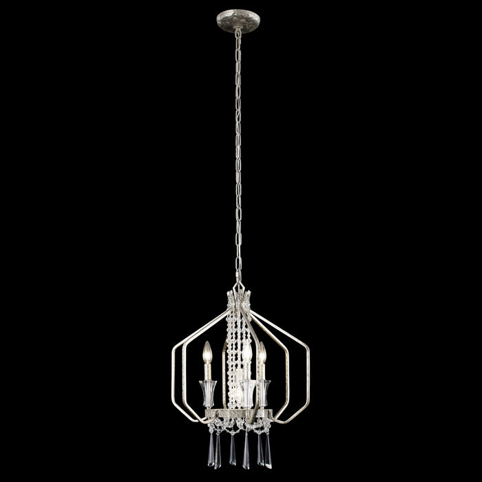 Four Light Pendant from the Barcelona collection in Transcend Silver finish