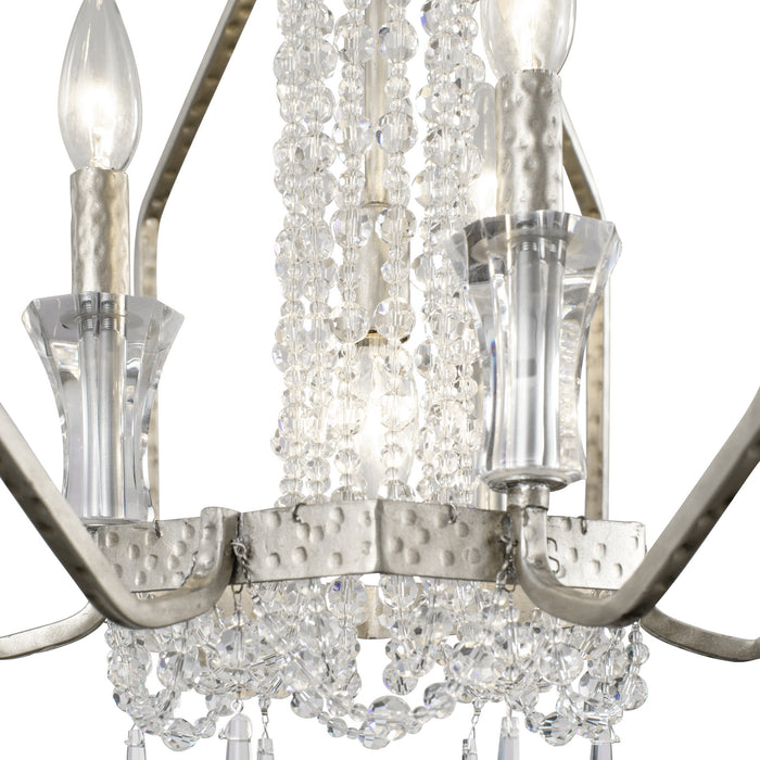 Four Light Pendant from the Barcelona collection in Transcend Silver finish