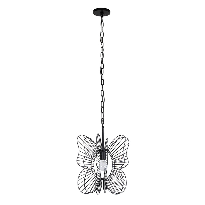 One Light Mini Pendant from the Monarch collection in Black finish