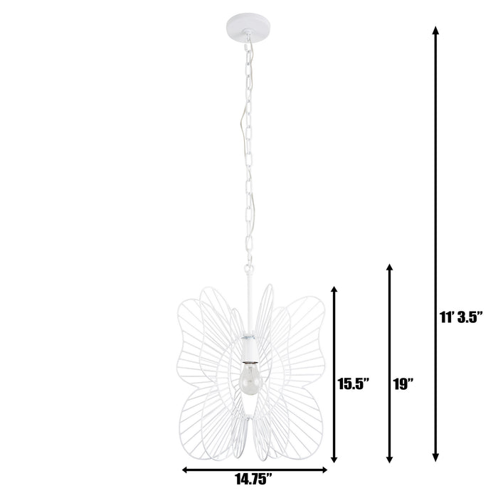 One Light Mini Pendant from the Monarch collection in White finish