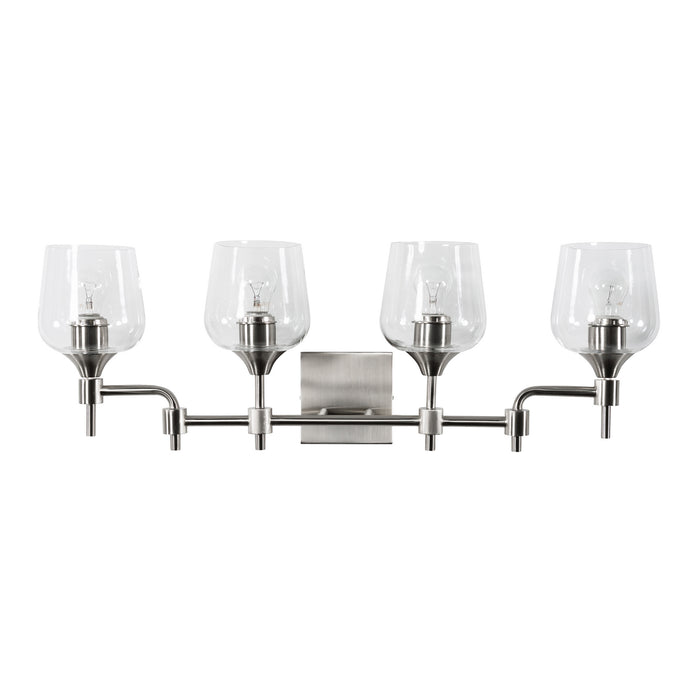 Four Light Bath from the Margaux collection in Satin Nickel finish