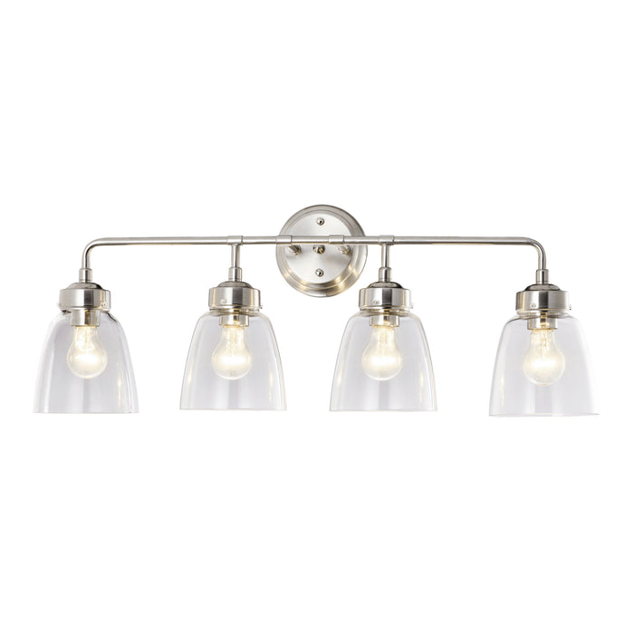 Four Light Bath from the Helena collection in Satin Nickel finish