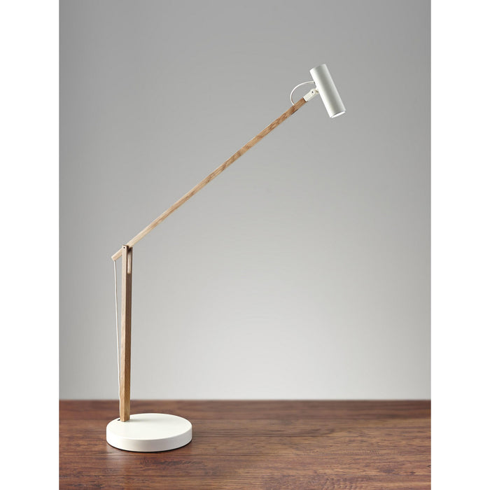 LED Desk Lamp from the Crane collection in White finish