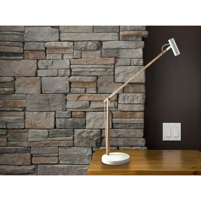 LED Desk Lamp from the Crane collection in White finish