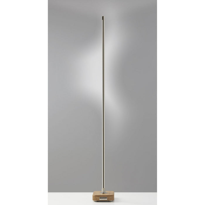 LED Wall Washer from the Theremin collection in Natural Rubberwood finish