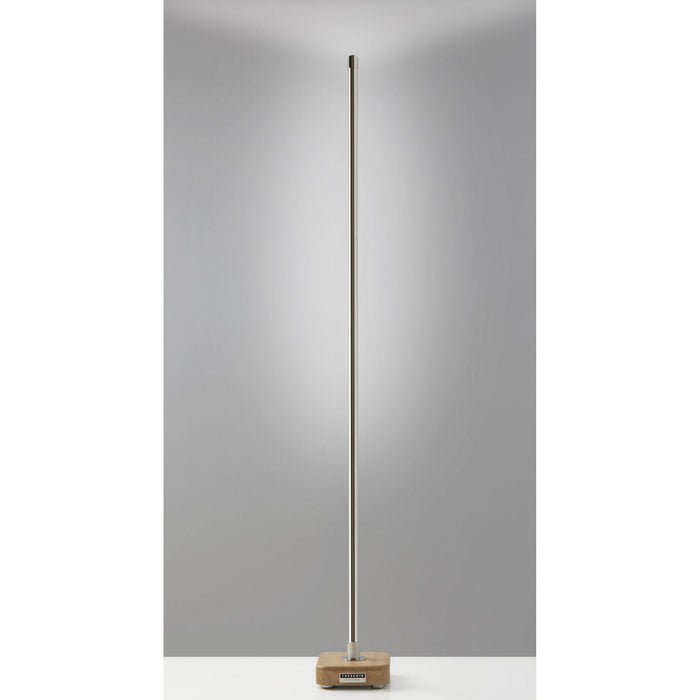 LED Wall Washer from the Theremin collection in Natural Rubberwood finish