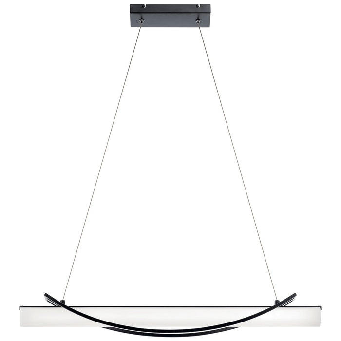 LED Linear Chandelier from the Rowan collection in Matte Black finish