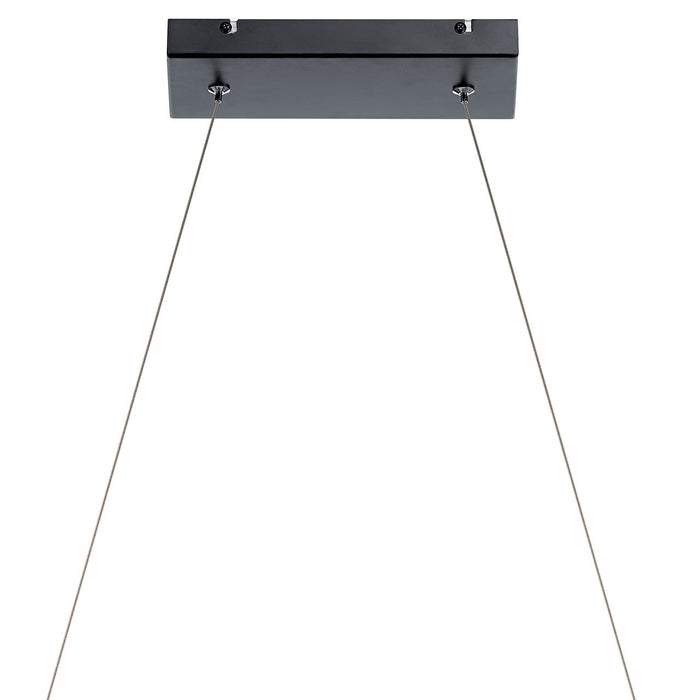 LED Linear Chandelier from the Rowan collection in Matte Black finish