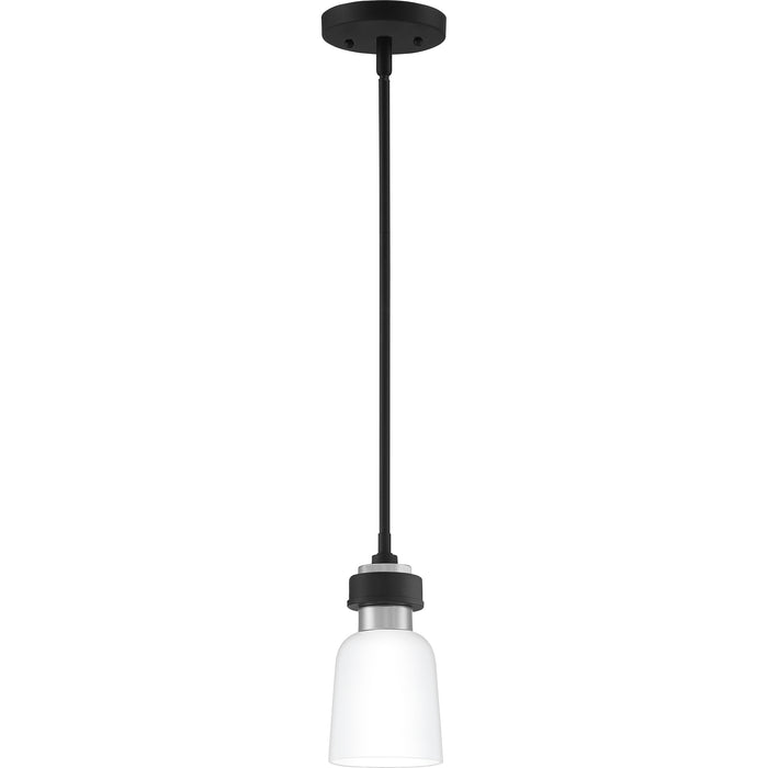 One Light Mini Pendant from the Conrad collection in Brushed Nickel finish