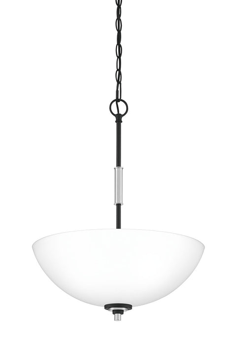 Three Light Pendant from the Conrad collection in Brushed Nickel finish
