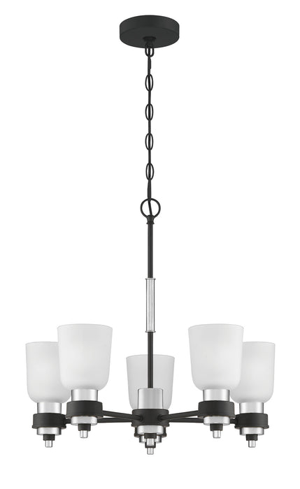 Five Light Chandelier from the Conrad collection in Brushed Nickel finish